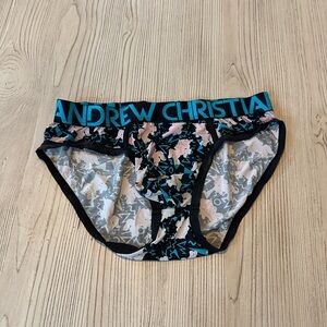 Andrew Christian Black and Blue Briefs